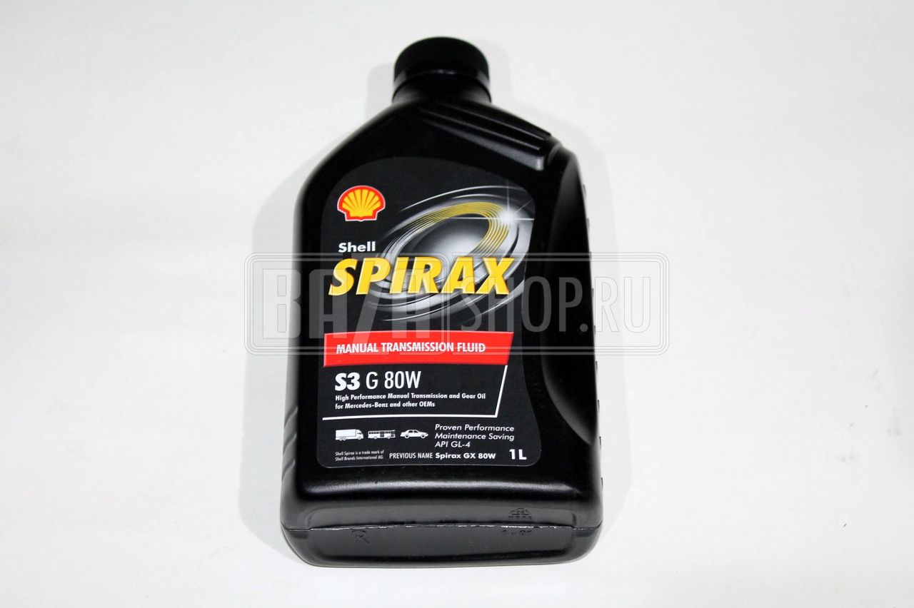 Масло трансмиссионное SHELL/Spirax S3 G 80W (1л) минеральное / # МАСЛО SHELL/Spirax S3 G 80W (1л)